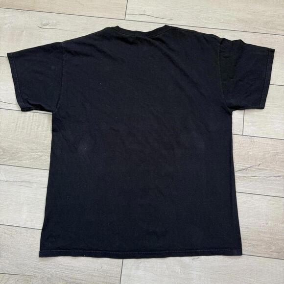 Vintage Great White Shark Graphic T-Shirt Men Sz XL Jerzees HiDensi-T Black Tee - Picture 2 of 6